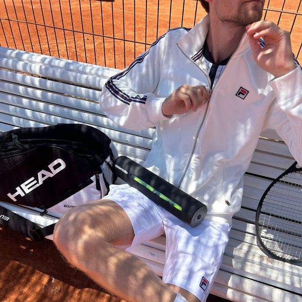 Pressurebox Tennis V2 - nærbillede af ventil og låg
